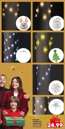 Kaufland GIrlanda LED mini z dekoracją oferta