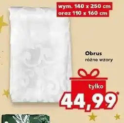 Kaufland Obrus, różne rodzaje oferta