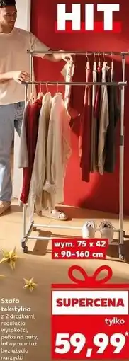 Kaufland Szafa tekstylna z 2 drążkami oferta