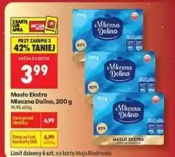 Biedronka Masło Ekstra Mleczna Dolina, 200 g oferta