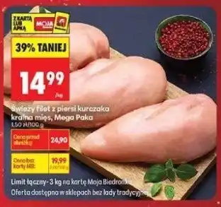 Świeży Filet z piersi kurczaka bez kości Kuchnia Moja Biedronka