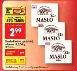 Biedronka Masło Ekstra z polskiej śmietanki, 200 g oferta