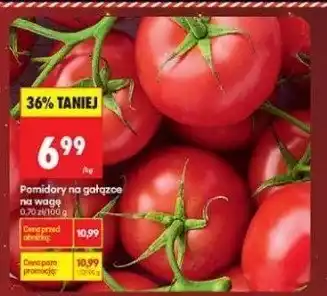 Pomidory na gałązce na wagę Biedronka