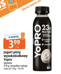 E.Leclerc Jogurt pitny wysokobiałkowy Yopro Danone stracciatella oferta