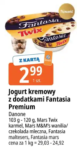 E.Leclerc Jogurt kremowy z dodatkami Fantasia Premium Mars Twix Danone oferta