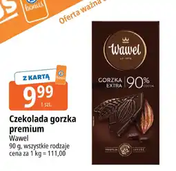 E.Leclerc Czekolada gorzka premium Wawel, wszystkie rodzaje oferta