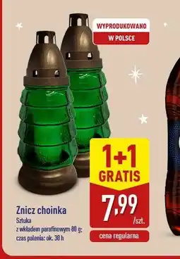 ALDI Znicz choinka oferta