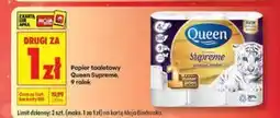 Biedronka Papier toaletowy Queen Supremę, 9 rolek oferta
