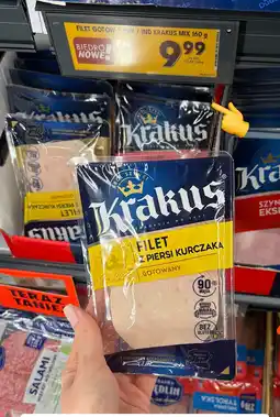 Biedronka Filet z piersi kurczaka, gotowany 160g Krakus oferta