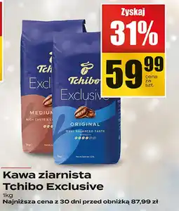Supeco Kawa ziarnista Tchibo Exclusive 1kg oferta