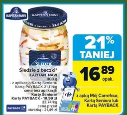 Carrefour Market Śledzie z beczki Kapitan Navi oferta