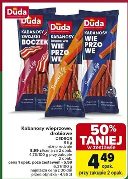 Carrefour Kabanosy Duda wieprzowe różne rodzaje oferta