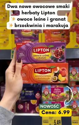 Kaufland Herbata owocowa brzoskwinia i marakuja Lipton oferta