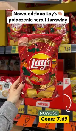 Kaufland Chipsy o smaku sera i żurawiny Lay's oferta