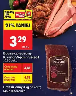 Biedronka Boczek pieczony Kraina Wędlin Select oferta
