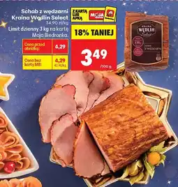 Biedronka Schab z wędzarni Kraina Wędlin Select oferta