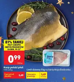 Biedronka Karp polski płat Biedronka oferta