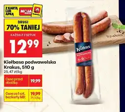 Biedronka Kiełbasa podwawelska Krakus oferta