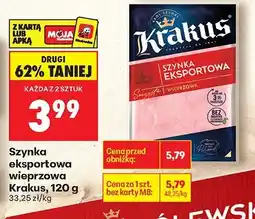 Biedronka Szynka eksportowa wieprzowa Krakus oferta