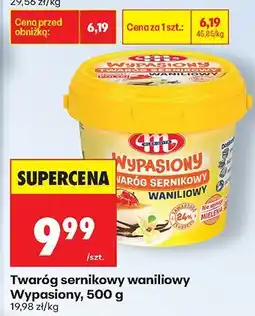 Biedronka Twaróg sernikowy waniliowy Wypasiony Mlekovita oferta