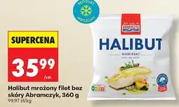 Biedronka Halibut mrożony filet bez skóry Abramczyk oferta