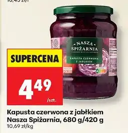 Biedronka Kapusta czerwona z jabłkiem Nasza Spiżarnia oferta