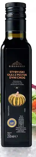 Biedronka Olej styryjski z pestek dyni ChOG Biedronka oferta
