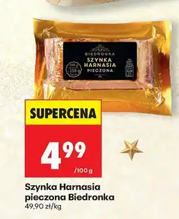 Biedronka Szynka Harnasia pieczona Biedronka oferta