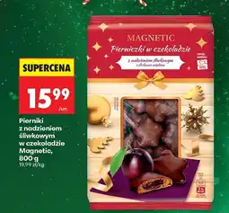 Biedronka Pierniki z nadzieniem śliwkowym w czekoladzie Magnetic oferta