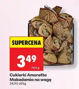 Biedronka Cukierki Amoretta Makadamia na wagę oferta