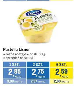 Makro Pasta jajeczna Lisner oferta