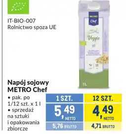 Makro Napój sojowy Metro Chef oferta