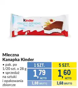 Makro Kanapka mleczna Kinder oferta