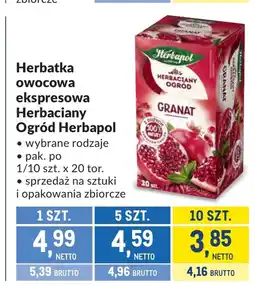 Makro Herbata owocowa Herbapol oferta