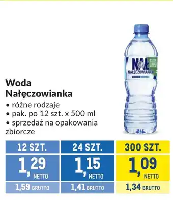Makro Woda mineralna Nałęczowianka oferta