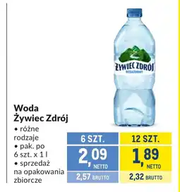 Makro Woda mineralna Żywiec zdrój oferta