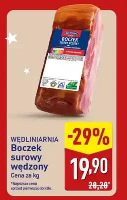 ALDI Boczek surowy Wędliniarnia oferta