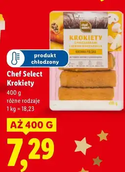 Lidl Krokiety Chef Select różne rodzaje 400g oferta