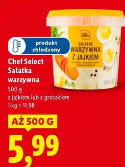 Lidl Sałatka Chef Select warzywna z jajkiem lub z groszkiem 500g oferta