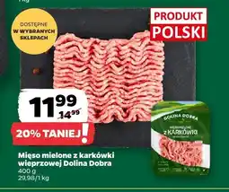 Netto Mięso mielone z karkówki wieprzowej 400 g Dolina Dobra oferta