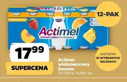 Netto Jogurt wieloowocowy Actimel Danone oferta