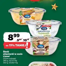 Netto Śledź atlantycki w sosie, różne rodzaje Lisner oferta