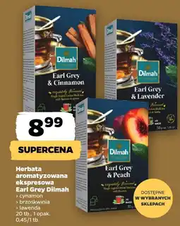 Netto Herbata aromatyzowana ekspresowa Earl Grey brzoskwinia Dilmah oferta