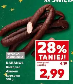 Kaufland Kabanos kiełbasa dymem kopcona Kaufland oferta