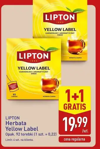 Lipton Herbata Yellow Label (92 torebki)