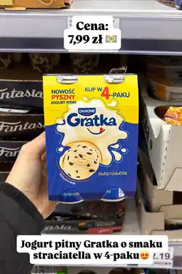 Dino Jogurt pitny Gratka stracciatella Danone oferta