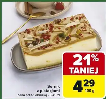 Sernik z pistacjami Carrefour