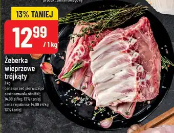 Żeberka wieprzowe trójkąty