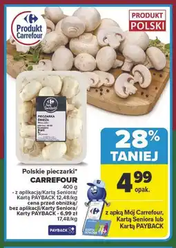 Carrefour Polskie pieczarki CARREFOUR 400 g oferta