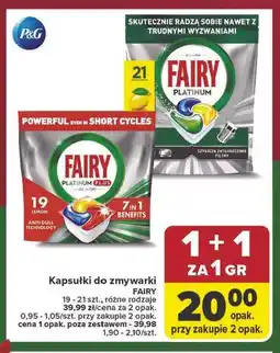 Carrefour Kapsułki do zmywarki FAIRY (19, 21 szt., różne rodzaje) oferta